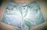 1012-Shorte com perolas bolso
